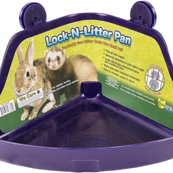 Ware Manufacturing (2 Pack) Plastic Lock-N-Litter Pan for Small Pets - Size Regular