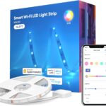 Meross Smart LED Strip Lights, 16.4ft WiFi Strip Work with Apple HomeKit, Alexa, Google Home, and SmartThings, 16 Million Colors with App Control and RGB LED Lights for Bedroom, Living Room, Kitchen