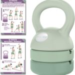 Polyfit Adjustable Kettlebell | 5 lb - 12 lb | Kettlebells Weights Set for Home Gym | Kettle Bell Sets for Women at Home