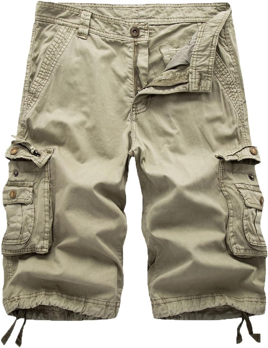 FOURSTEEDS Women's Cotton Loose Fit Zipper Multi-Pockets Twill Bermuda Drawstring Women Cargo Shorts FOURSTEEDS Women's Cotton Loose Fit Zipper Multi-Pockets Twill Bermuda Drawstring Women Cargo Shorts