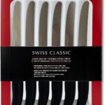 Victorinox 6.7833.6US1 sadf Swiss Classic 6-Piece Steak Knife Set, 4-1/2-Inch Serrated Blades with Round Tip, 4-Inch
