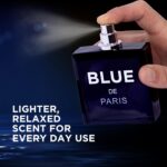 NovoGlow Blue De Paris For Men – 3.4 Fl. Oz. (100ml) Men’s Perfume – Refreshing Woody, Floral & Fruity Fragrance – Long-Lasting Masculine Scent, Ideal Gift for Any Occasion
