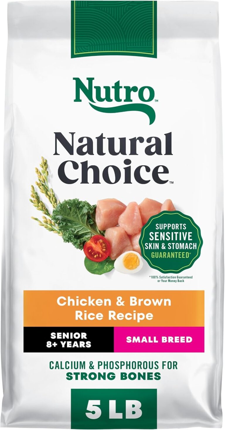 Nutro Natural Choice Small Breed Senior Dog Food Dry Chicken & Brown Rice Recipe, Dry Dog Food Small Breed, 5 lb. Bag