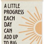Supwhd Positive Affirmations Wall Decor, Inspirational Add Up to Big Results Office Wall Art, Motivational Quotes Wall Art for Office Classroom Home, 12x16