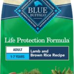 Blue Buffalo Life Protection Formula Lamb & Brown Rice Adult Dry Dog Food, Supports Immunity with Antioxidant-Rich LifeSource Bits, Promotes Healthy Muscle Development, Skin & Coat Health, 30 lbs.