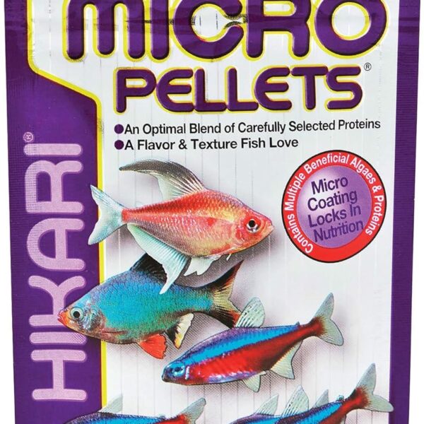 Hikari Tropical Semi-Floating Micro Pellets Fish Food, 0.77 Oz (22g)