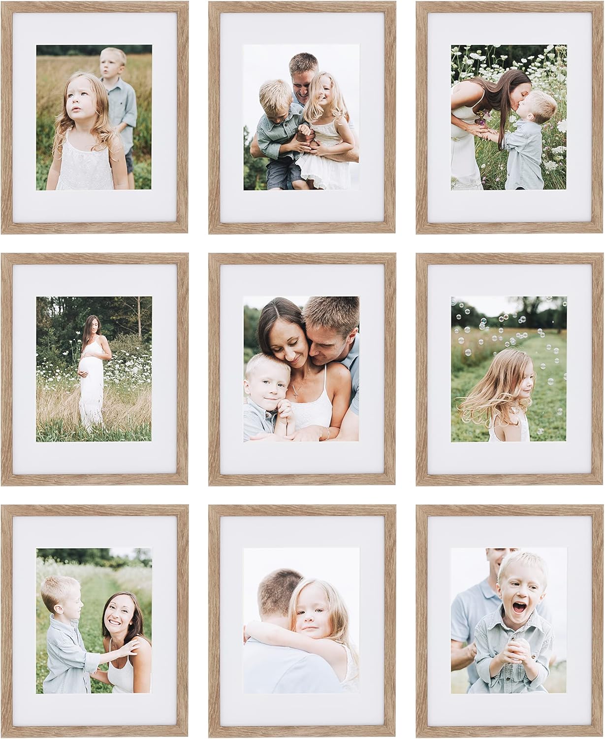 Sheffield Home 9 Piece Gallery Wall Frame Set, 11x14 Inch, Light Natural Sheffield Home 9 Piece Gallery Wall Frame Set, 11x14 Inch, Light Natural