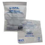 WNL Products WL4921 CPR Shield with One-Way Valve, CPR Emergency Face Shield Barrier with Bite Block for First Aid or CPR AED Training - 10 Pack