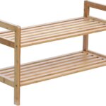 Oceanstar 2-Tier Bamboo Shoe Rack, Brown, SR1309