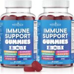 NEW AGE 8 in 1 Immune Support Booster Supplement with Astragalus Root, Vitamin C and Zinc 50mg, Vitamin D 5000 IU, Quercetin & Bromelain (8 in 1 Gummies (Pack of 2))