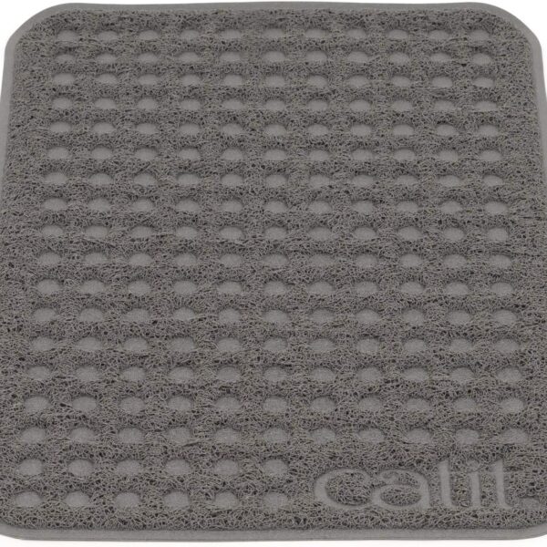 Catit Cat Litter Mat Rectangle Non-Slip Litter Trapping Mat Soft & Comfortable, Easy to Clean for All Cat Litter Types Small