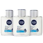 NIVEA MEN Sensitive Cool Post Shave Balm, Enriched with Chamomile and Seaweed Extracts, Alcohol Free After Shave Balm for Men, 3.3 Fl Oz Bottle, Pack of 3