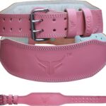 Mytra Fusion Weight Lifting Belt Women Gym Belt 7MM Thick and 4" wide 100% Real Leather Lifting Belts for Women, Ladies weightlifting belt Powerlifting Bodybuilding and Workout belt