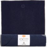 Manduka Yogitoes Hot Yoga Mat Towel - 71" | Moisture Activated Grip | Patented Silicone Nubs | Highly Absorbent, Durable & Easy Care | Made from Recycled Materials | 71 x 24 Inches | Midnight