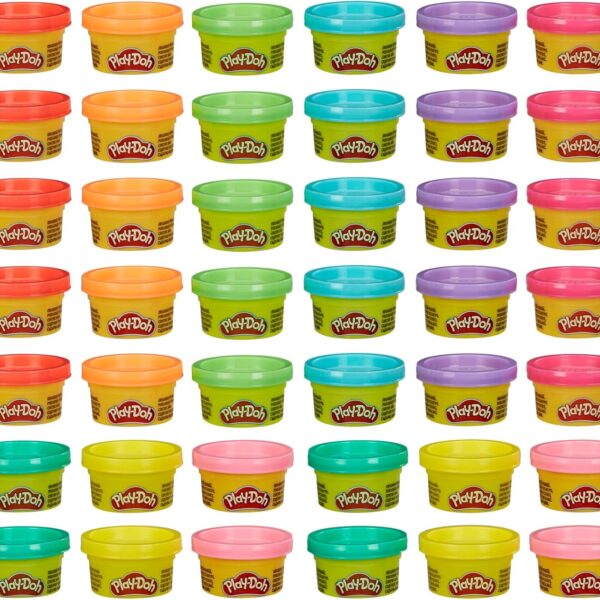 Play Doh Bulk Handout 42-Pack of 1-Ounce Modeling Compound Cans, Back to School Gifts, Prizes, & Party Favors, Kids Arts & Crafts, Preschool Toys, Ages 2+ (Amazon Exclusive)