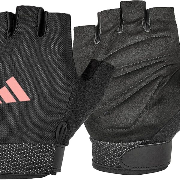 adidas Essential Training & Weightlifting Gloves, Fingerless Workout Gloves