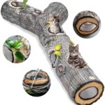 Cat Tunnel,3 Way Cat Toys,Tree Trunk Cat Tunnels for Indoor, Cat Maze for Kitty, Puppy, Kitten,Rabbit to Chase and Play, Collapsible Tube, Easy to Store Kitten Tunnel,L59,Tree Design Gift
