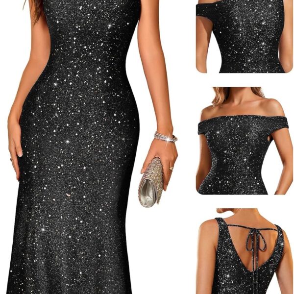 BeryLove Formal Sequin Prom Wedding Guest Cocktail Evening Bodycon Dresses