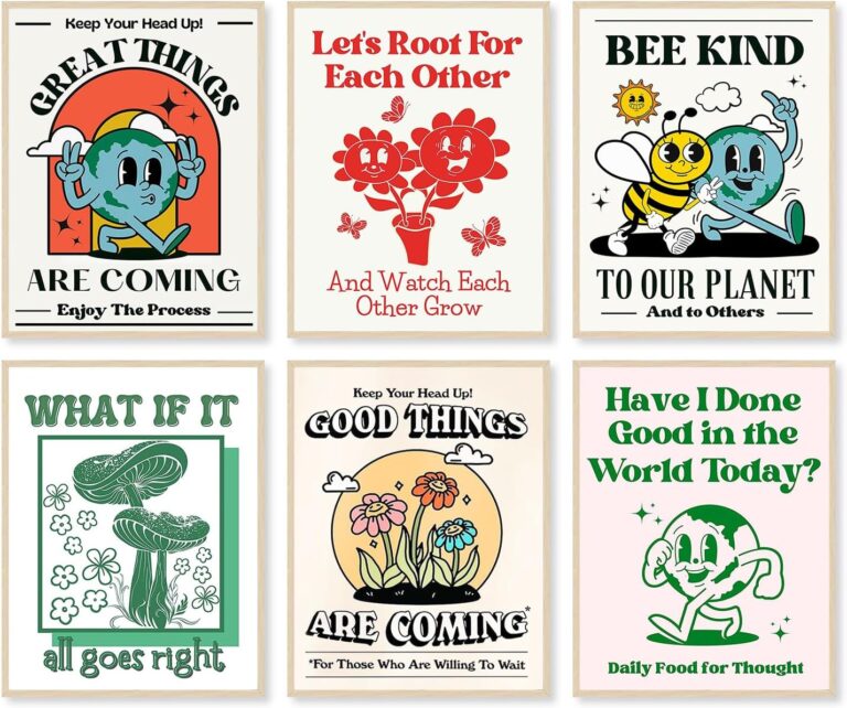 GIFTSFARM Vintage Posters, Retro Wall Art, Retro Poster for Room Aesthetic