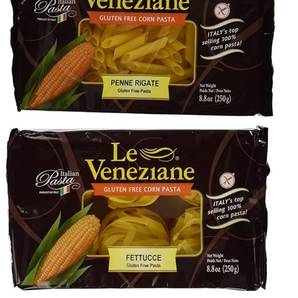 Le Veneziane Gluten Free Pasta Variety Pack, 8.8 Ounce (Pack of 4)