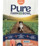 Canidae Pure Farm to Bowl Dry Puppy Dog Food - Balanced Nutrition - Limited Ingredient Formula - Grain, Wheat & Soy-Free - Puppy-Friendly - 4 lb - Wild-Caught Salmon & Oatmeal Recipe