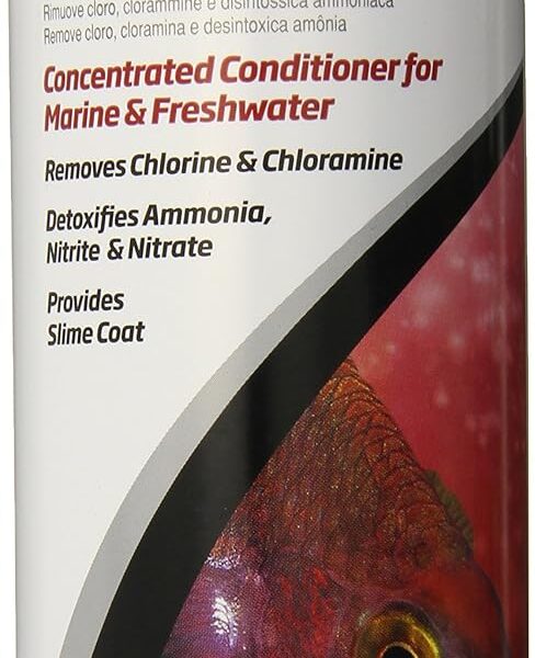 Seachem Prime Fresh and Saltwater Conditioner - Chemical Remover and Detoxifier 16.9 fl. oz