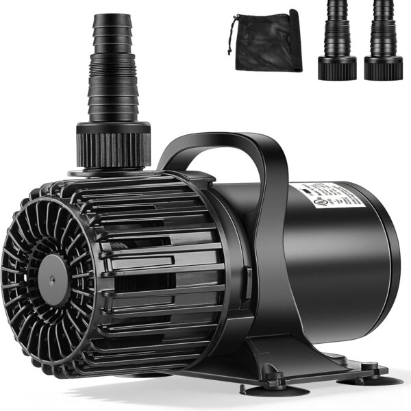 VIVOHOME Electric 100W 1600GPH Submersible Water Pump for Koi Pond Pool Waterfall Fountains Fish Tank and Aquarium