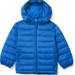Amazon Essentials Boys and Toddlers' Lightweight Water-Resistant Packable Hooded Puffer Jacket, Insulated