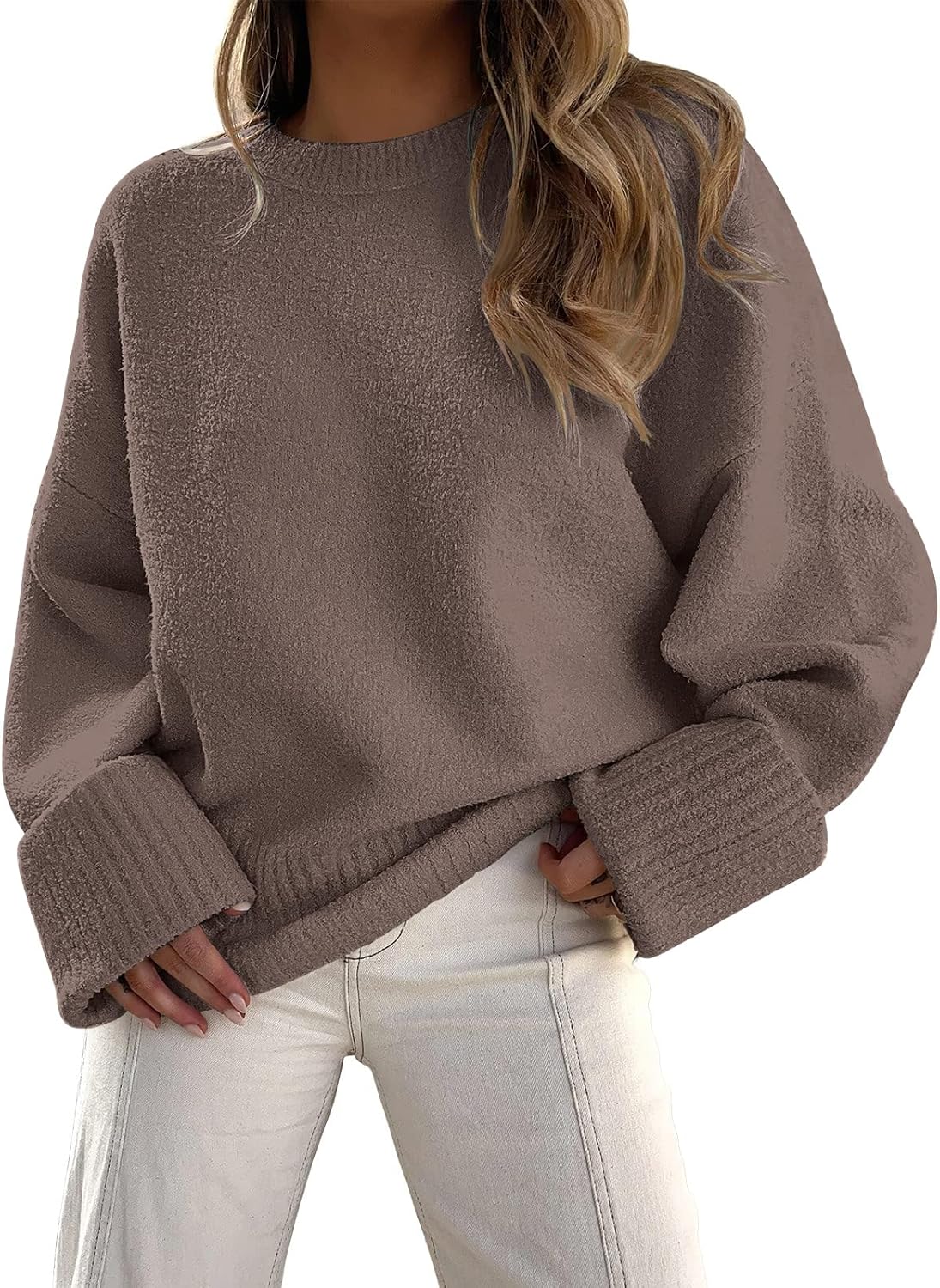 LILLUSORY Women's Oversized Sweaters Fuzzy Chunky Warm Pullover Sweater LILLUSORY Women's Oversized Sweaters Fuzzy Chunky Warm Pullover Sweater