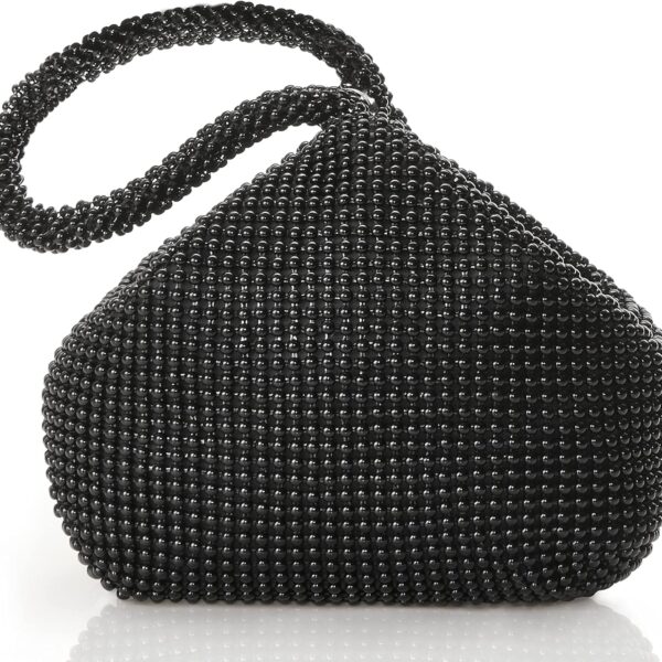 BABEYOND Women's Beaded Clutch Evening Bags Vintage Elegant Triangle Purse for 1920s Party Prom Wedding