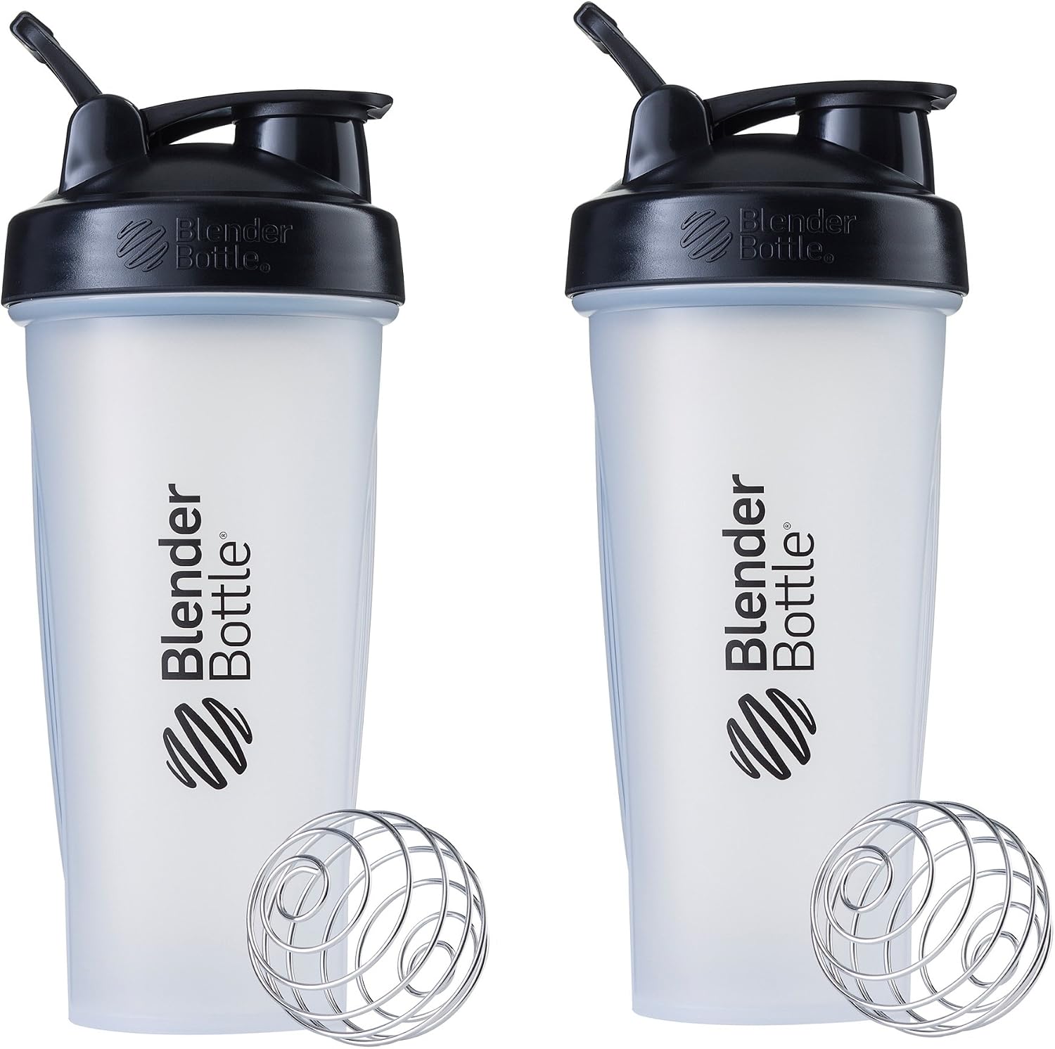 BlenderBottle Classic Shaker Bottle Perfect for Protein Shakes and Pre Workout, 28oz,Clear/Black (Pack of 2) BlenderBottle Classic Shaker Bottle Perfect for Protein Shakes and Pre Workout, 28oz,Clear/Black (Pack of 2)