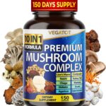 10 in 1 High Strength Mushroom Supplement - Lions Mane, Cordyceps, Reishi - Brain Supplements for Memory and Focus ** 5-Month Supply