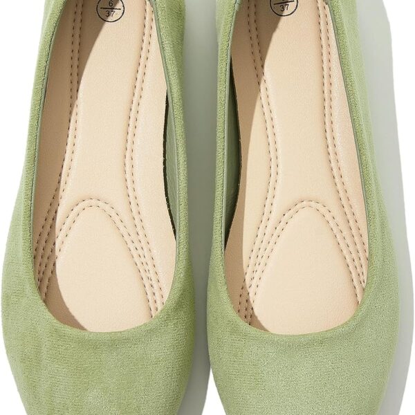 Shupua Flats for Women Round Toe Flat Shoes Dressy Black Ballet Flats Comfortable Womens Dress Shoes Ballerina Flats for Work