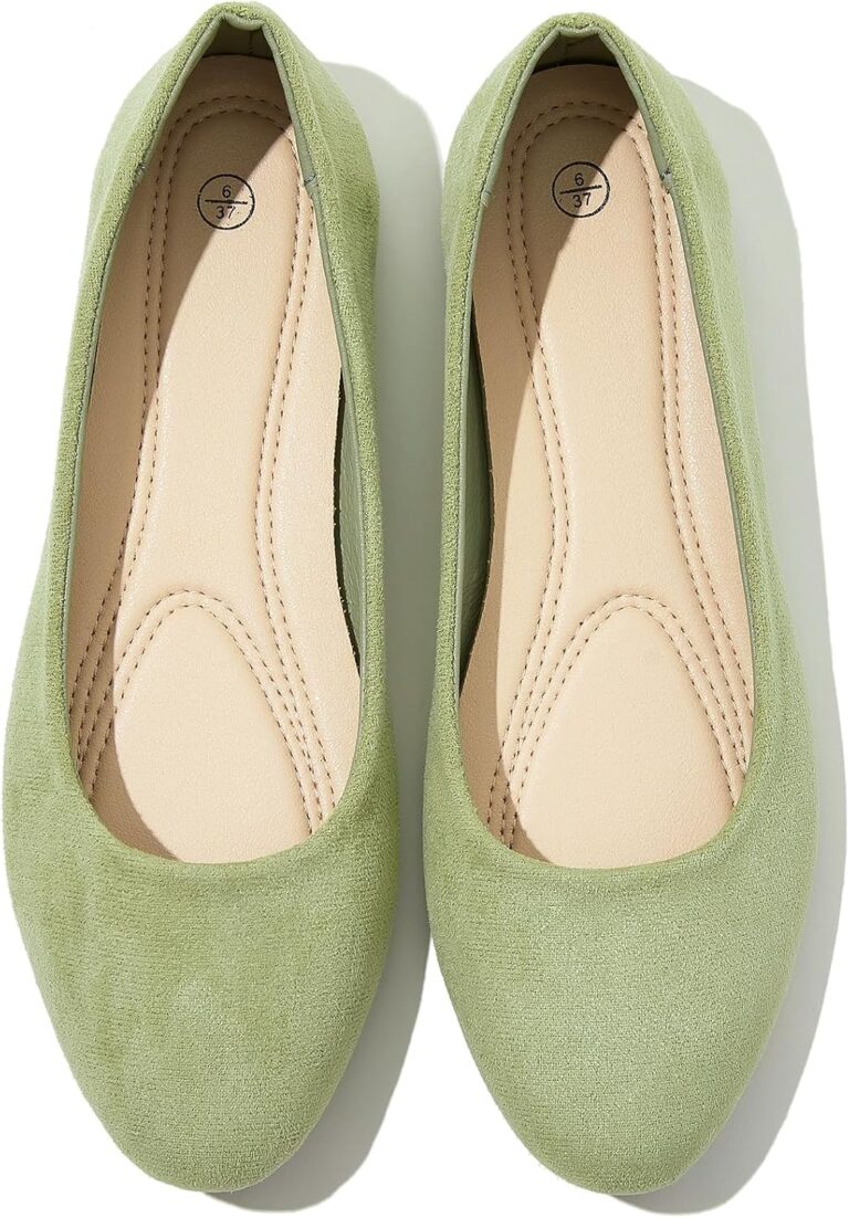 Shupua Flats for Women Round Toe Flat Shoes Dressy Black Ballet Flats Comfortable Womens Dress Shoes Ballerina Flats for Work