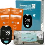 HeartsCare Total Cholesterol Testing kit - 20 Strips and 1 Meter with 3D Bluetooth HeartsHome app - Diet and Fitness Tracking