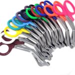 12/Pack Assorted Rainbow Colors Trauma Paramedic Shears Scissors 7.5" Made of Premium Quality Stainless Steel - For EMT, Nurses, Crafting, Tailoring, Doctors, Firefighter + more