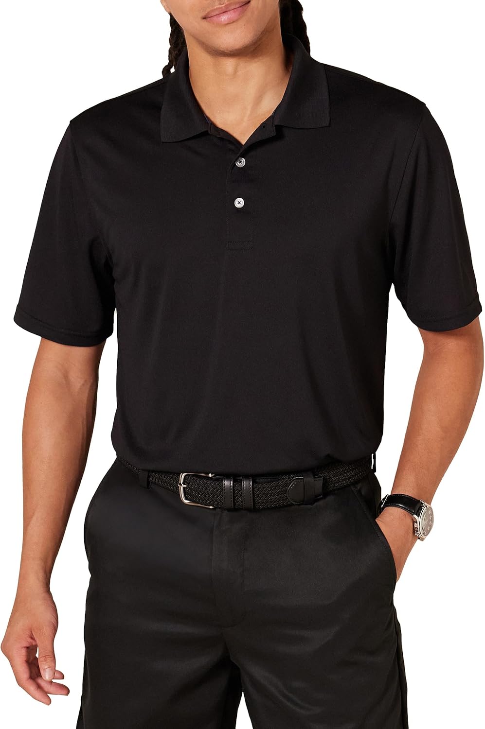 Amazon Essentials Men's Regular-Fit Quick-Dry Short-Sleeve Golf Polo Shirt Amazon Essentials Men's Regular-Fit Quick-Dry Short-Sleeve Golf Polo Shirt