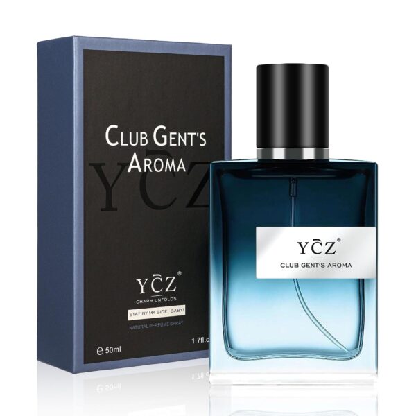 Ycz Club Men's Eau de Parfum, 1.7 Fl Oz, Long Lasting Cologne for Men, Best Cologne for Men, Woody Citrus Scent with Ginger, Mint and Lemon Notes for Date Night, Parties, Evening Wear and Daily Use