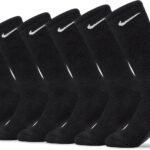 Nike Unisex Adult Everyday Cushioned Training Crew Socks (6-Pack) | Mens and Womens