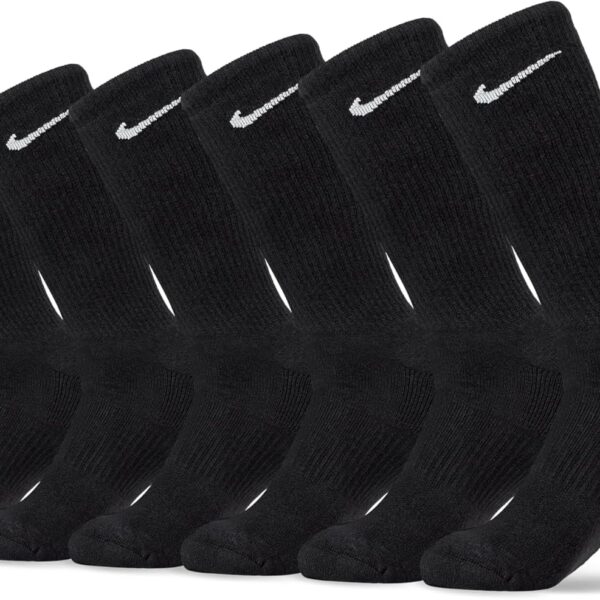 Nike Unisex Adult Everyday Cushioned Training Crew Socks (6-Pack) | Mens and Womens