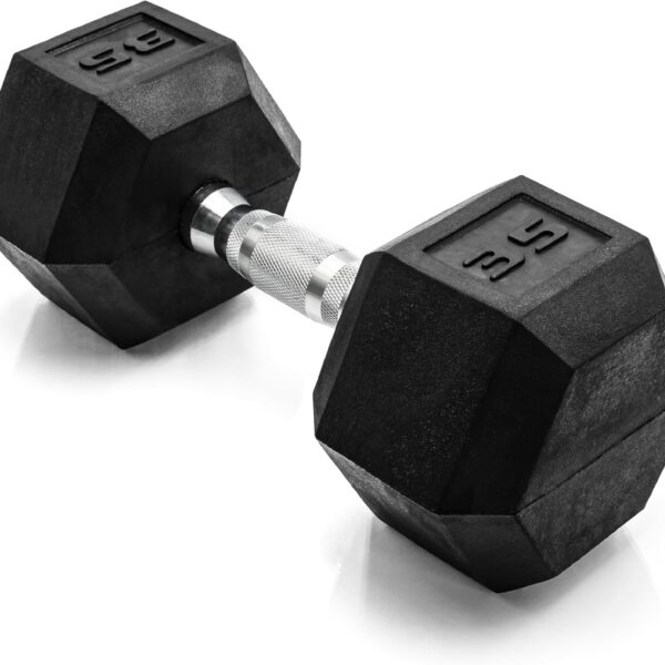 CAP Barbell Coated Hex Dumbbell Weight - Single | 10-120 lbs | Multiple Options