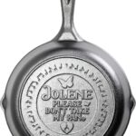 Lodge Dolly Parton Jolene Cast Iron Skillet - Collectible Frying Pan with Signature Design - Heavy Duty Cast Iron Cookware for Everyday Cooking & Display - 8 Inch