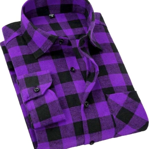 Cromoncent Men's Casual Plaid Flannel Long Sleeve Button Down Regular Fit Shirts