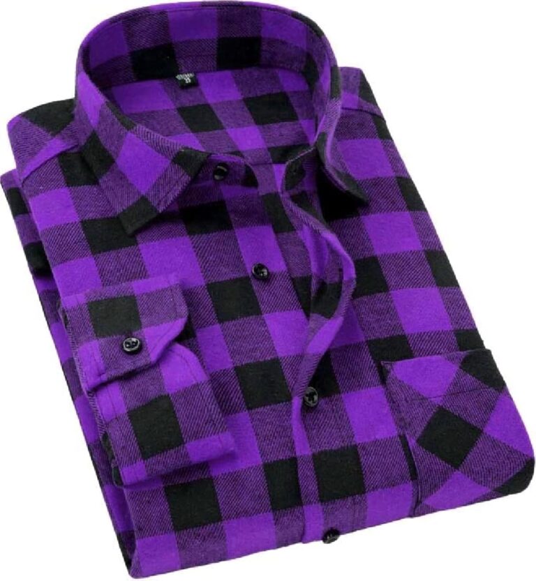 Cromoncent Men's Casual Plaid Flannel Long Sleeve Button Down Regular Fit Shirts