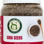 Sown-and-Grown Raw Chia Seeds- 1.5 lb | Chia Seed with Omega-3, Non-GMO, Gluten-Free, Keto Diet Friendly, Vegan, Good Source of Fiber