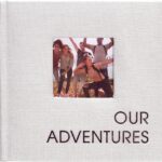 Malden International Designs 1 Up 4x6 Our Adventures Light Gray Fabric Photo Album With Memo Writing Areas Hard Cover 3 x 3 inch Front Cover Photo Pocket