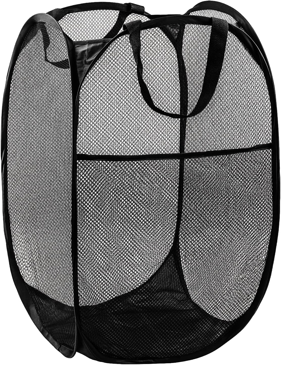 DUCOO Pop Up Laundry Hamper, 70L Collapsible Mesh Laundry Basket with Side Pocket, Foldable Dirty Clothes Hamper with Sturdy Reinforced Handles for Home Dorm Bedroom Travel Bathroom Storage, Black DUCOO Pop Up Laundry Hamper, 70L Collapsible Mesh Laundry Basket with Side Pocket, Foldable Dirty Clothes Hamper with Sturdy Reinforced Handles for Home Dorm Bedroom Travel Bathroom Storage, Black