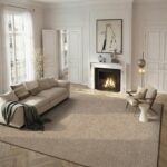 SAFAVIEH Area Rug 8x10 - Athens Shag Collection - Large - Beige, Non-Shedding & Easy to Clean, Ideal for Living Room, Bedroom, Dining Space (SGA119G)