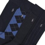 POLO RALPH LAUREN Men’s Assorted Pattern Dress Crew Socks (4-Pack)