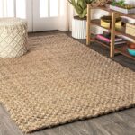 JONATHAN Y Estera Hand Woven Boucle Chunky Jute Natural Indoor Area Rug, 8x10, Bohemian, Transitional, Easy-Cleaning for Living Room, Bedroom, Kitchen, Pet Friendly, Non-Shedding (NFR102A-8)
